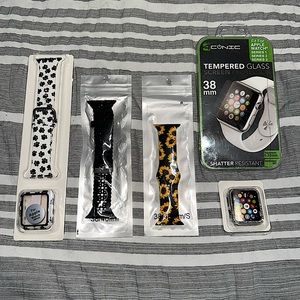 ⌚️ NWT Apple Watch Bands 38mm/40mm. Apple Watch accessories. Screen protector.